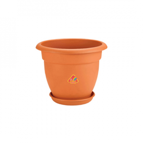 Dahlia 15 planter Pot: 362 x 297 Ht  Tray: 237 x 32 Ht