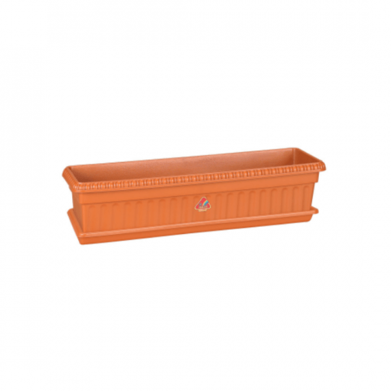 Winny Flower Planter -1164 with Tray. Pot size: 635 L x 215 W x 145 Ht, Tray size: 610 L x 188 W x 30 Ht